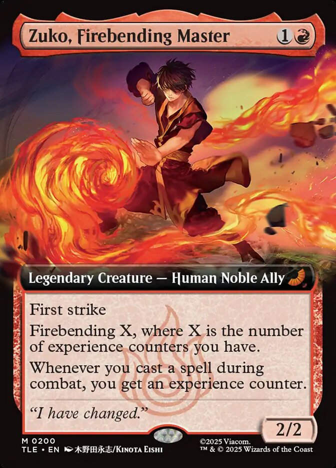 Zuko, Firebending Master (TLE) (200) / Extended Art