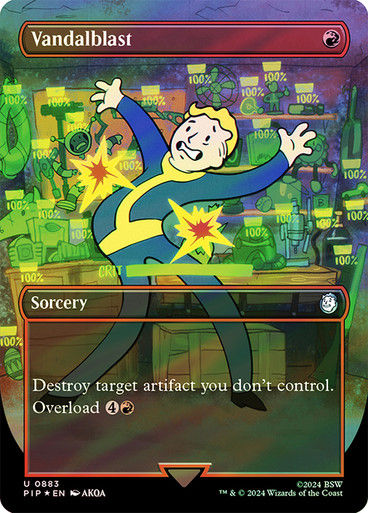 Vandalblast (pip) (883) / Borderless Surge Foil