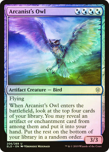 Arcanist's Owl (ELD) (206) / Foil