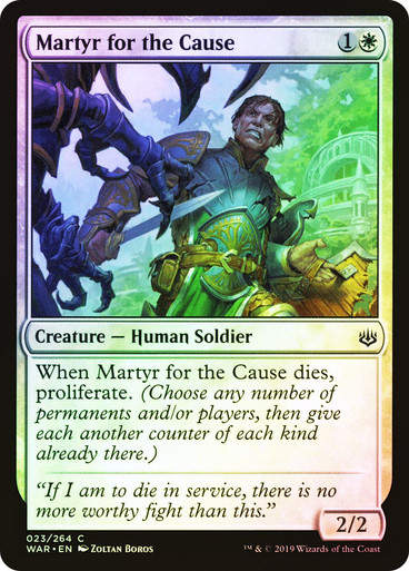 Martyr for the Cause (WAR) (23) / Foil
