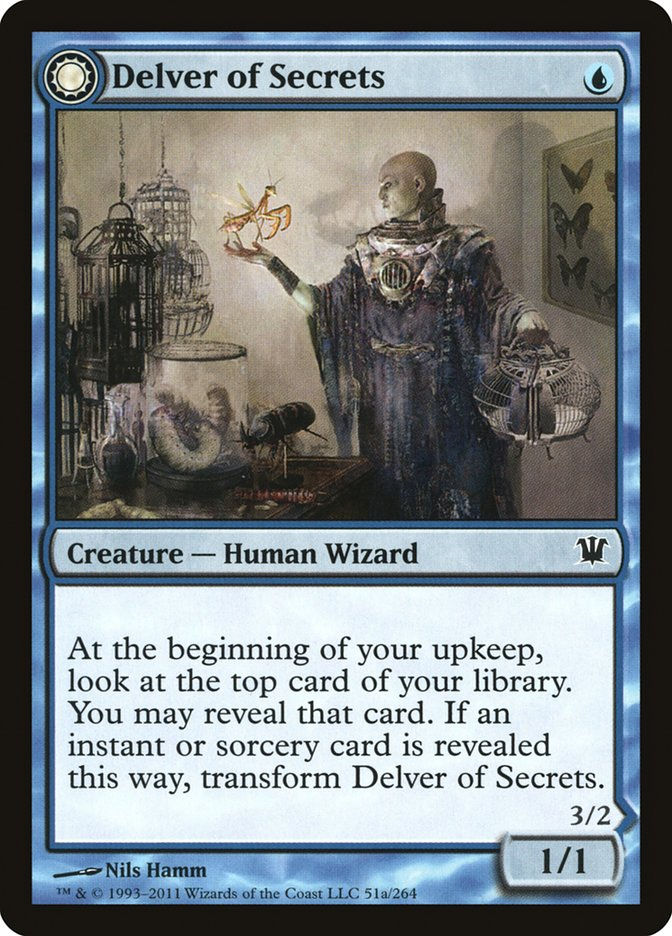Delver of Secrets // Insectile Aberration (ISD) (51) — cara 1 de 2