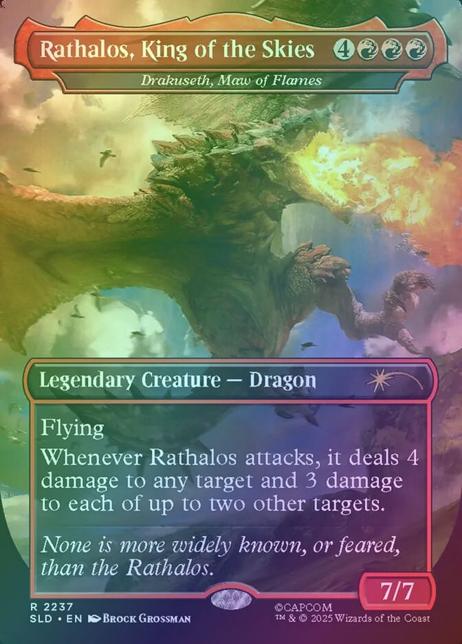 Drakuseth, Maw of Flames (SLD) (2237) / Borderless / Foil