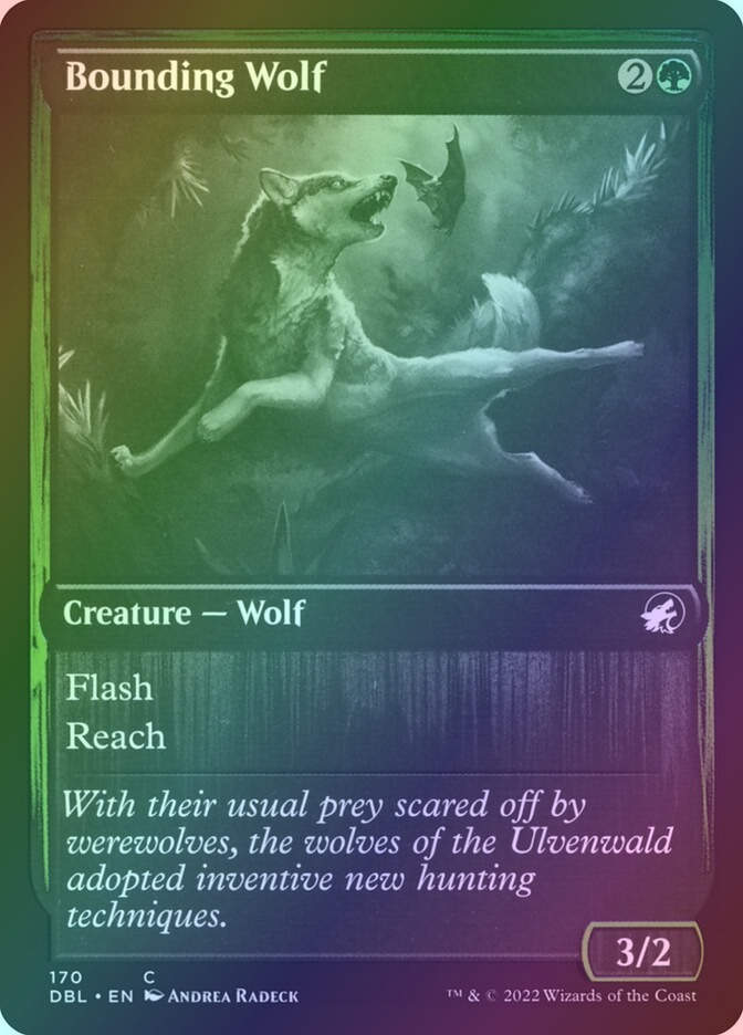 Bounding Wolf (DBL) (170) / Foil