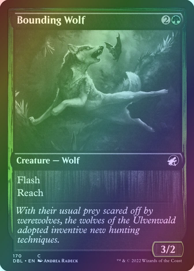 Bounding Wolf (DBL) (170) / Foil