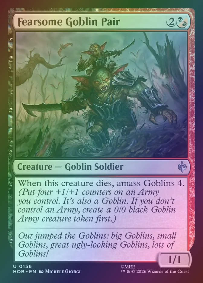 Fearsome Goblin Pair (HOB) (156) / Foil