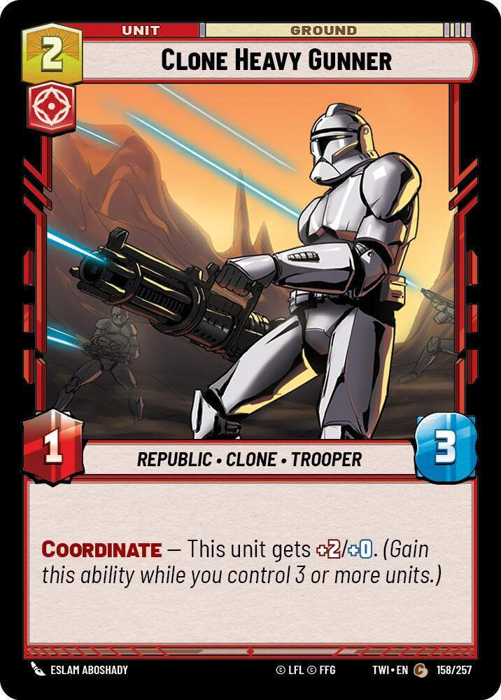 Clone Heavy Gunner (TWI) (158/257) / Foil
