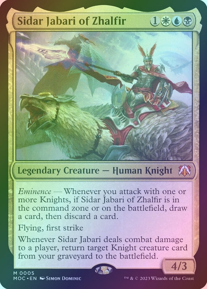 Sidar Jabari of Zhalfir (MOC) (5) / Foil