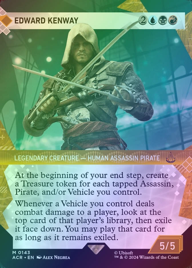 Edward Kenway (ACR) (143) / Borderless / Showcase / Foil
