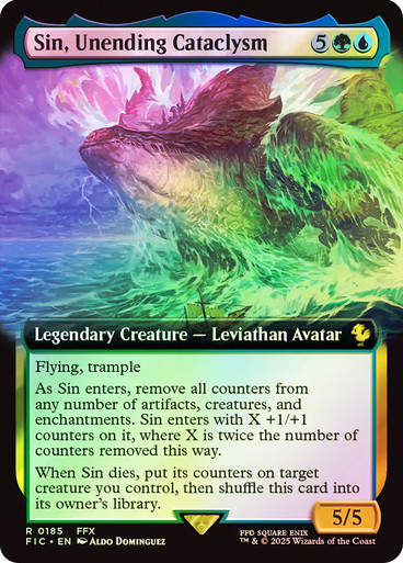 Sin, Unending Cataclysm (FIC) (185) / Extended Art / Foil