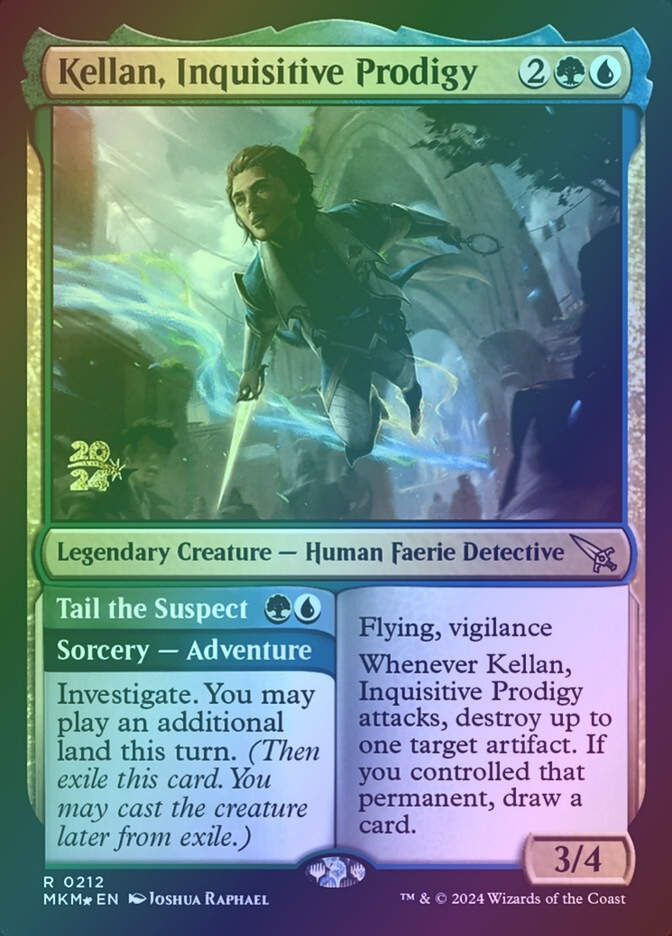 Kellan, Inquisitive Prodigy // Tail the Suspect (PMKM) (212s) / Foil