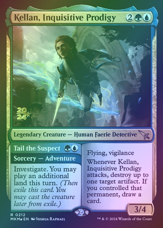 Kellan, Inquisitive Prodigy // Tail the Suspect (PMKM) (212s) / Foil