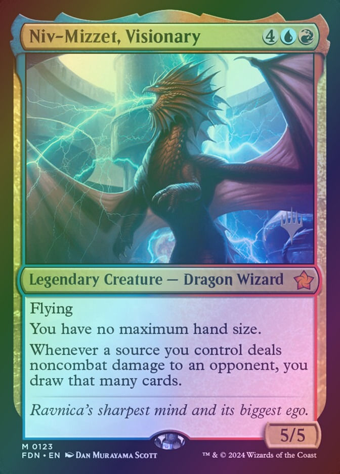 Niv-Mizzet, Visionary (PFDN) (123p) / Foil