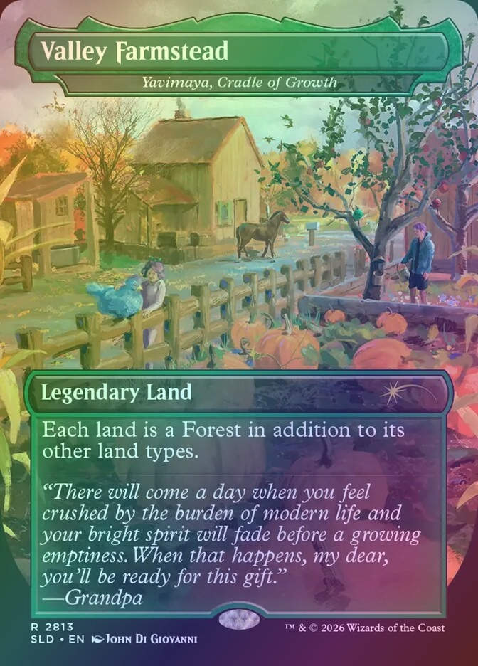 Yavimaya, Cradle of Growth (SLD) (2813) / Borderless / Foil