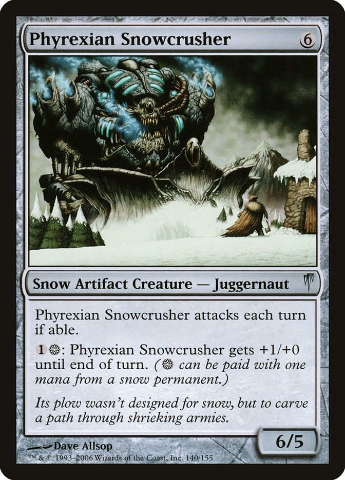 Phyrexian Snowcrusher (CSP) (140)