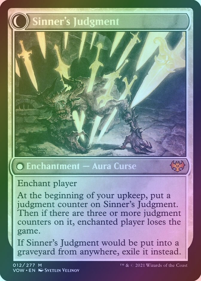 Faithbound Judge // Sinner's Judgment (VOW) (12) / Foil — cara 2 de 2