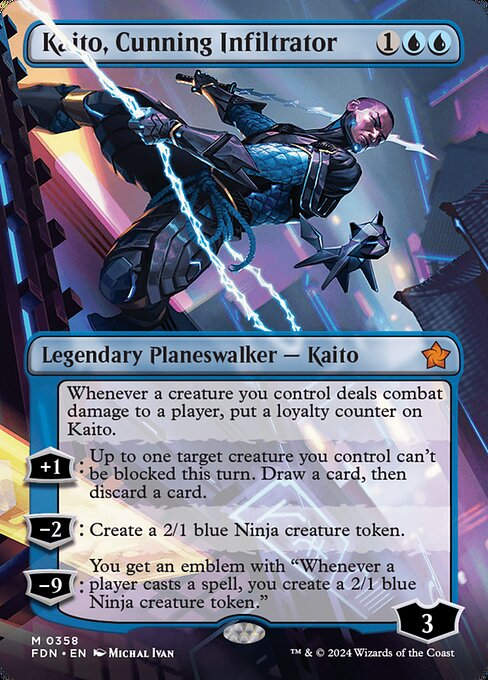 Kaito, Cunning Infiltrator (FDN) (358) / Borderless