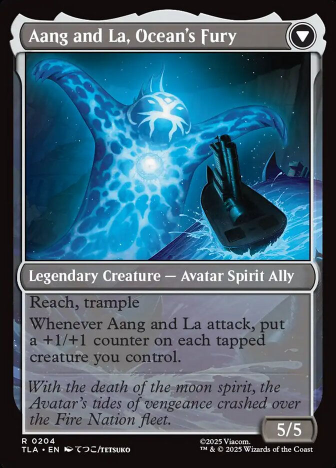 Aang, Swift Savior // Aang and La, Ocean's Fury (TLA) (204) — cara 2 de 2