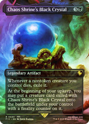 Chaos Shrine's Black Crystal (FIC) (445) / Borderless / Foil