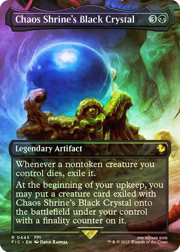 Chaos Shrine's Black Crystal (FIC) (445) / Borderless / Foil