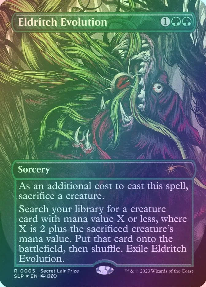 Eldritch Evolution (SLP) (5) / Borderless / Foil