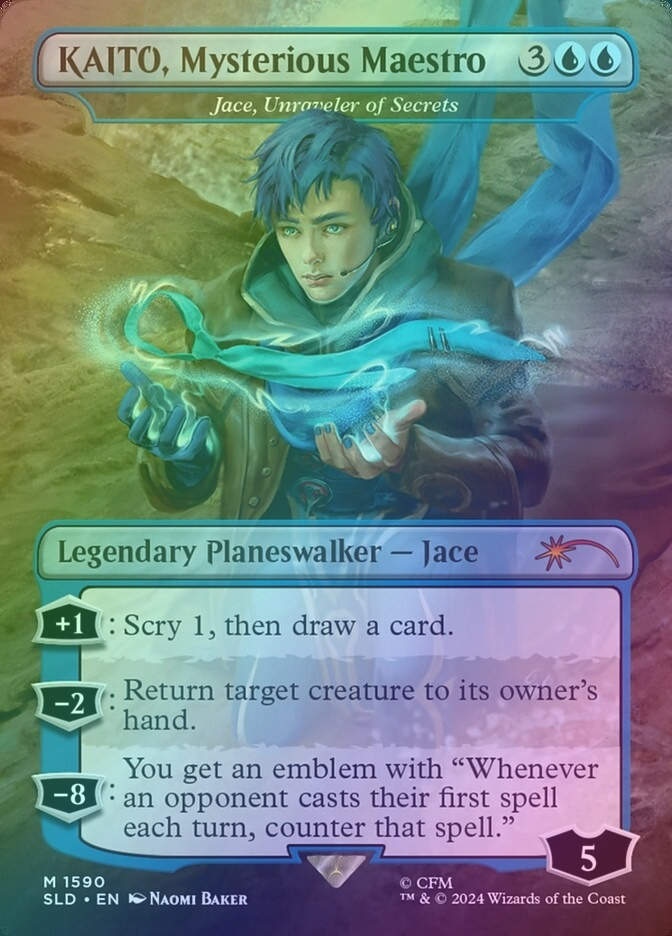 Jace, Unraveler of Secrets (SLD) (1590) / Borderless / Foil