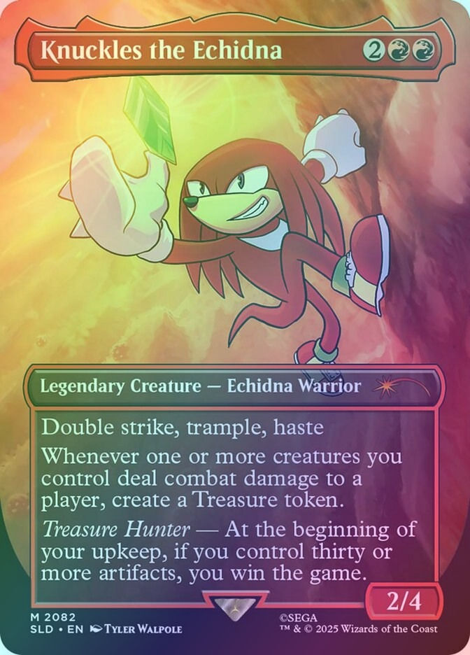 Knuckles the Echidna (SLD) (2082) / Borderless / Foil