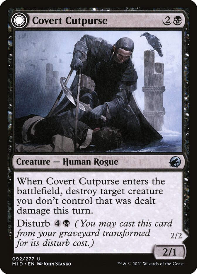 Covert Cutpurse // Covetous Geist (MID) (92)