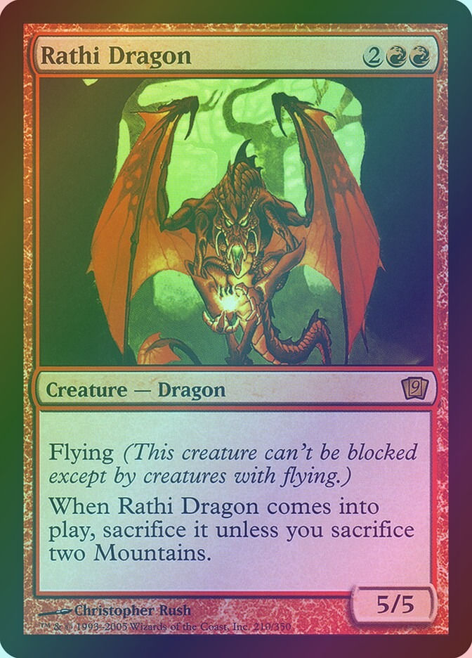 Rathi Dragon (9ED) (210★) / Foil