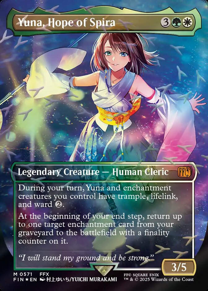 Yuna, Hope of Spira (FIN) (571) / Borderless / Foil