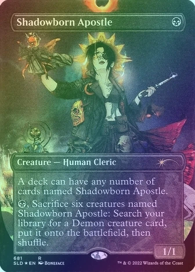 Shadowborn Apostle (SLD) (681) / Borderless / Foil