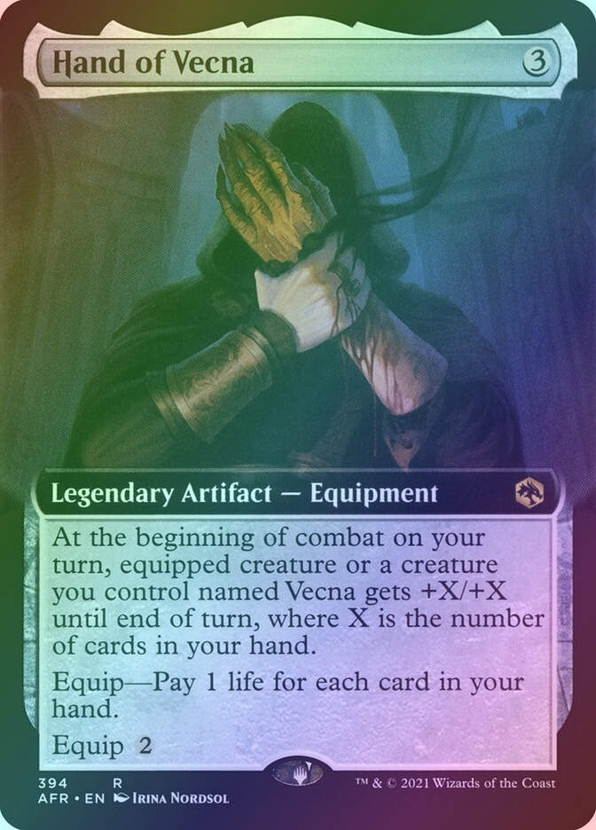 Hand of Vecna (AFR) (394) / Extended Art / Foil