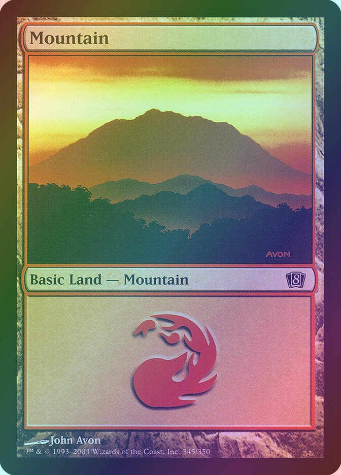 Mountain (8ED) (345★) / Foil