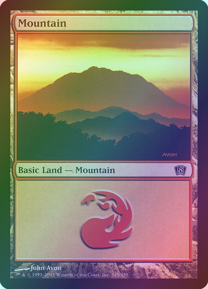 Mountain (8ED) (345★) / Foil