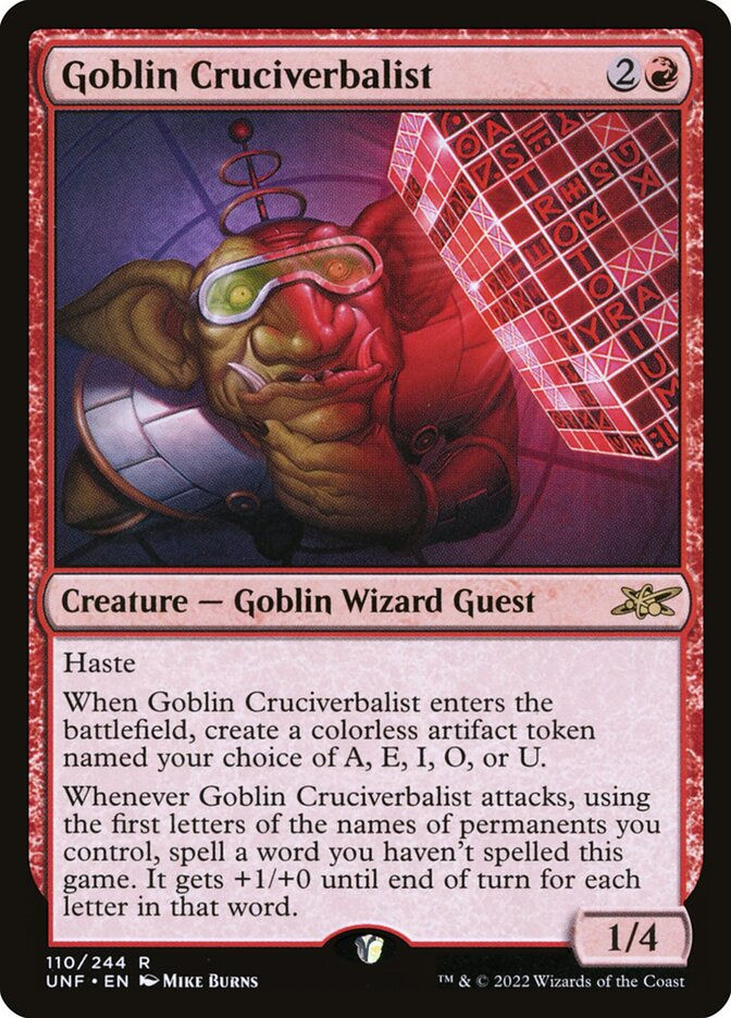 Goblin Cruciverbalist (UNF) (110)