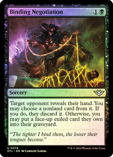 Binding Negotiation (otj) (78) / Foil