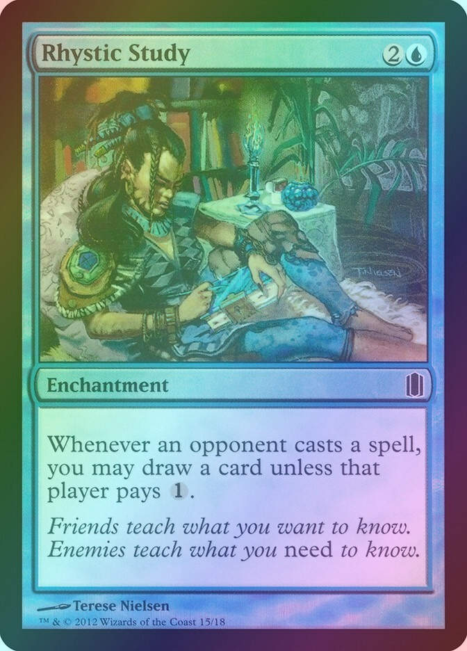 Rhystic Study (CM1) (15) / Foil