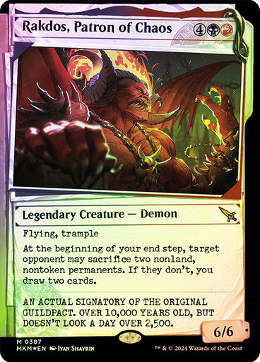 Rakdos, Patron of Chaos (mkm) (387) / Showcase Invisible Ink