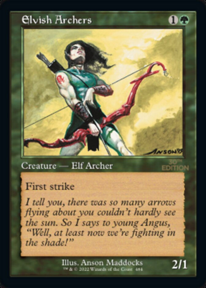 Elvish Archers (30a) / Retro Frame