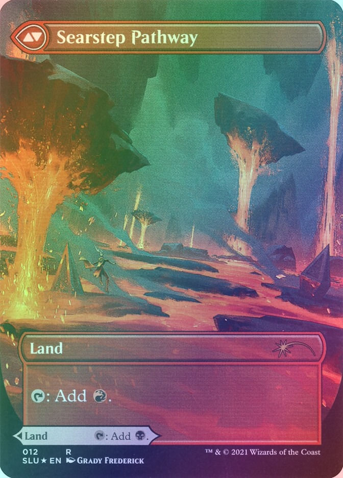 Blightstep Pathway // Searstep Pathway (SLU) (12) / Borderless / Foil — cara 2 de 2