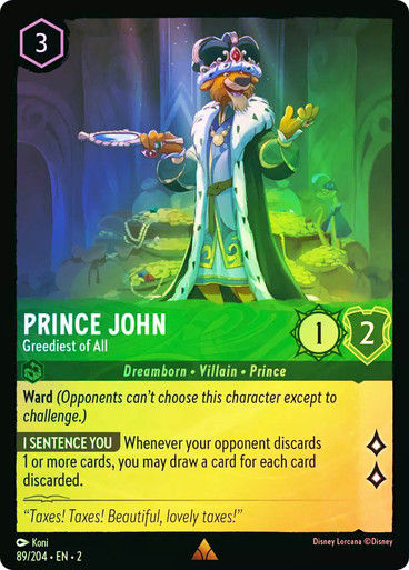 Prince John - Greediest of All (LOR_ROF) / Foil