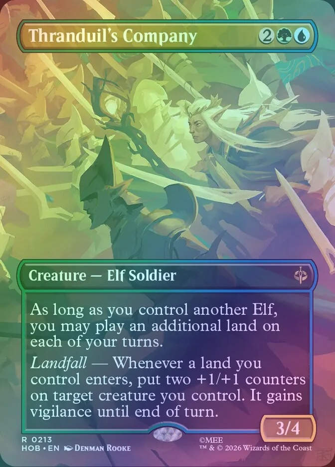 Thranduil's Company (HOB) (213) / Borderless / Foil
