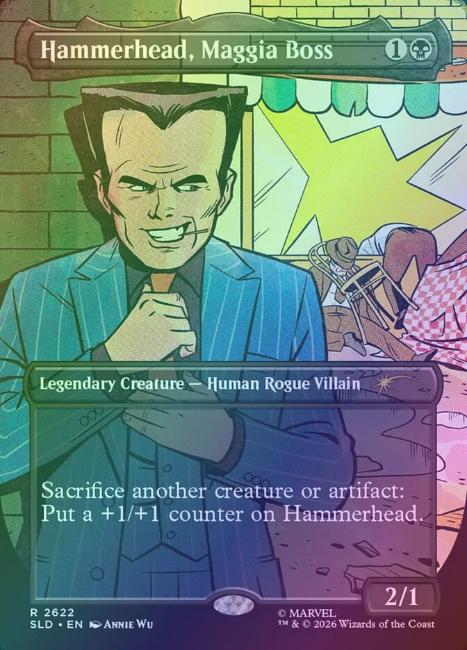 Hammerhead, Maggia Boss (SLD) (2622) / Borderless / Foil