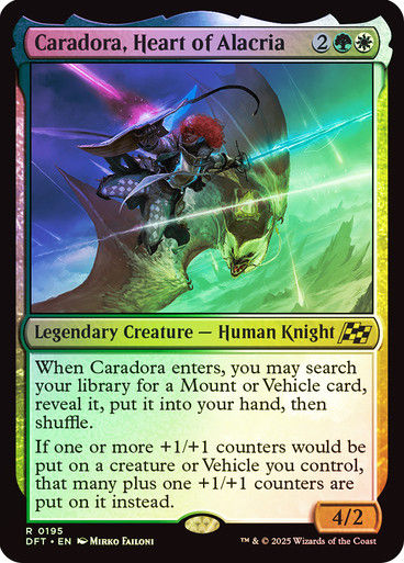 Caradora, Heart of Alacria (DFT) (195) / Foil