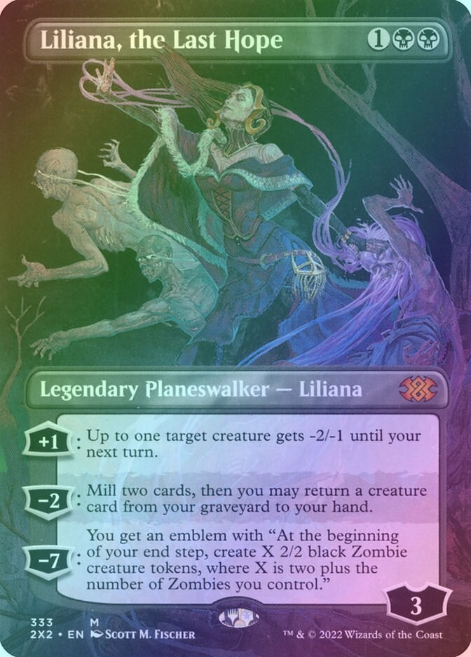 Liliana, the Last Hope (2X2) (333) / Borderless / Foil