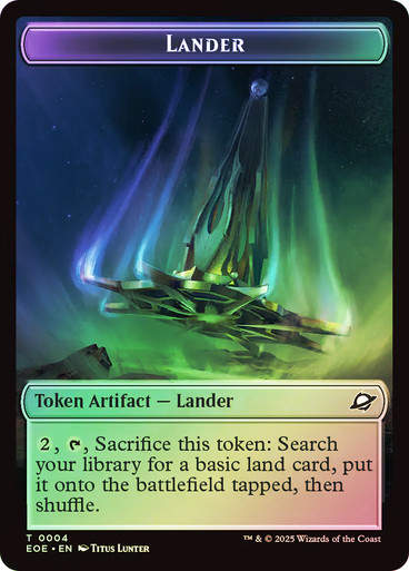 Lander Token (#004) // Robot Token (TEOE) / Foil