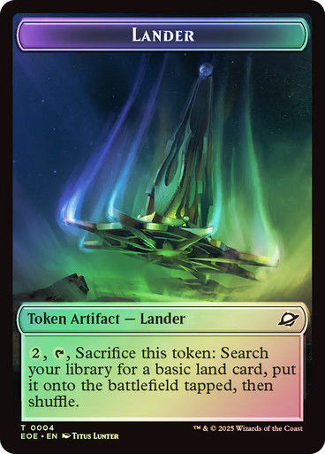 Lander Token (#004) // Robot Token (TEOE) / Foil