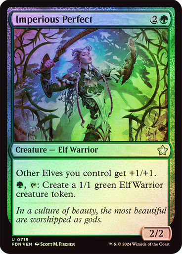 Imperious Perfect (FDN) (719) / Foil (Starter)