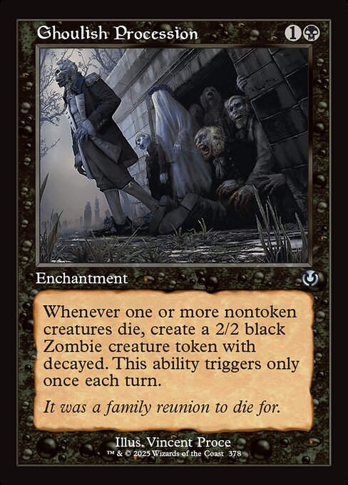Ghoulish Procession (INR) (378) / Retro Frame