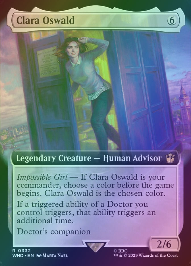 Clara Oswald (WHO) (332) / Extended Art / Foil