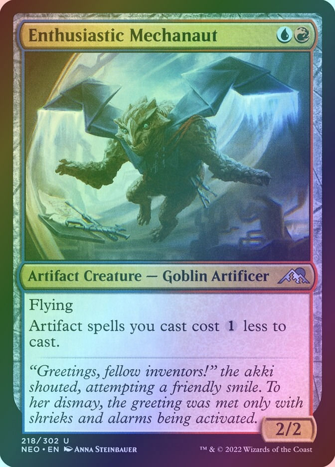 Enthusiastic Mechanaut (NEO) (218) / Foil